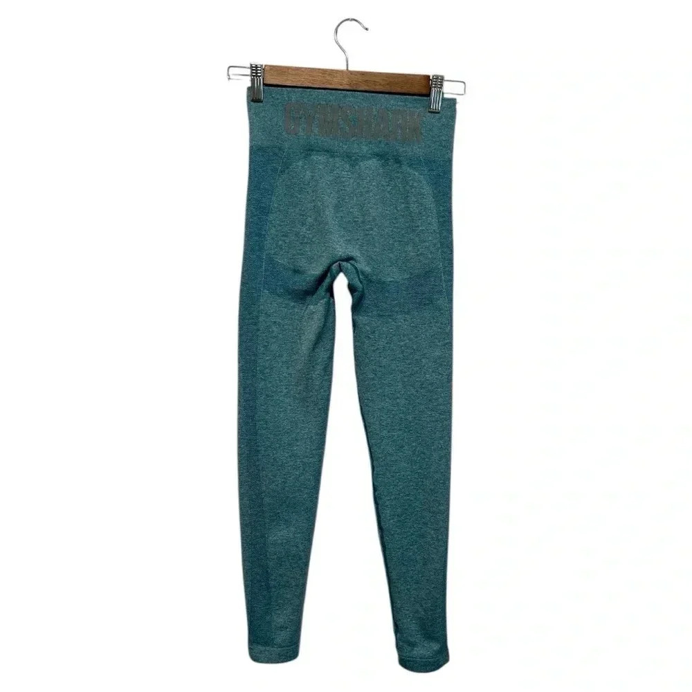 Gymshark FLEX HIGH WAISTED LEGGINGS blue Size S - Picture 7 of 10
